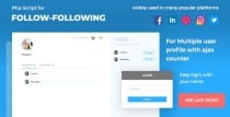 Follow Following PHP Script Screenshot 1
