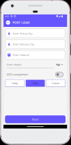  Courier Management App UI Kit - Modern Flutter  Screenshot 2